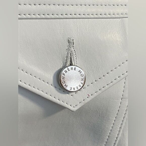 Monfrère Dean Leather Trucker Jacket size S - Picture 9 of 16